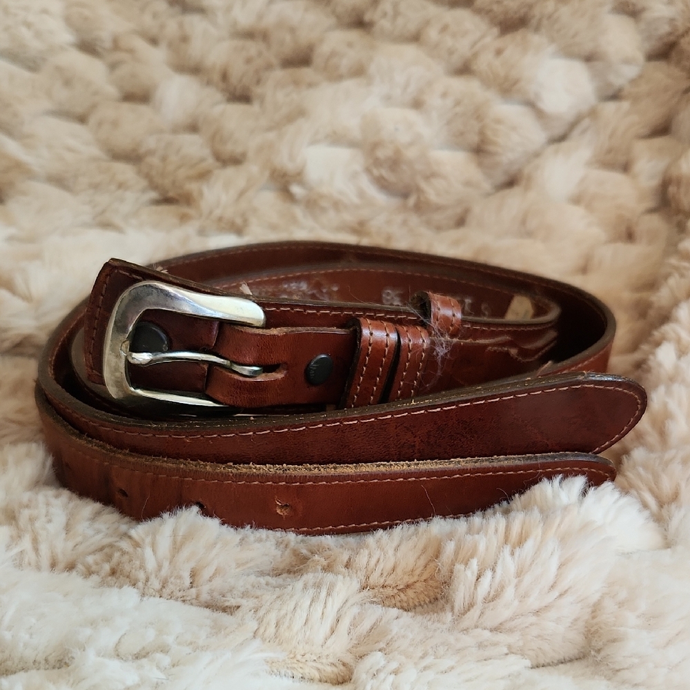 Nocona Rich Brown Leather Belt